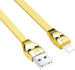 hoco. U14 lightning kábel, 2.4A, LED állapotjelző, 1.2M, arany