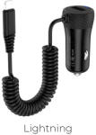 hoco. Z21A Ascender single-port car charger with cable lightning Black