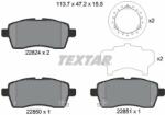 TEXTAR set placute frana, frana disc TEXTAR 2282401 (2282401)