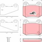 TRW set placute frana, frana disc TRW COTEC GDB3350 (GDB3350)