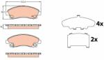 TRW set placute frana, frana disc TRW GDB3644 - automobilus
