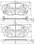 NIPPARTS set placute frana, frana disc NIPPARTS J3603055 (J3603055)