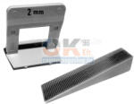SKT SKT20 ÉKES lapszintező, 100db ÉK + 500db TALP, 2mm fuga, 5-15mm laphoz (skt2012cs13) (skt2012cs13)