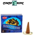 HEM Conuri Parfumate HEM Frankincense-Myrrh - 20 g - Aroma Templului Sacru - Incense Cones - 1 Set