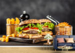 Persona Tapet Premium Canvas - Burgeri cu cartofi prajiti - tapet-canvas - 170,00 RON