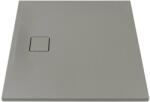 MARMY Loft öntött márvány zuhanytálca 100x100 cm, Valentino Grey 80 7983 10 10 53 (80 7983 10 10 53)