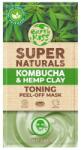 Earth Kiss Ingrijire Ten Super Naturals Masca Fata Peel-Off Tonica Kombucha & Hemp Clay 10 g