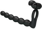 Pretty Love Inel Penis Cu Vibratii/Strap-On Pentru Barbati Hercules Penis Sheath III, Negru, 15 cm