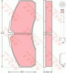 TRW set placute frana, frana disc TRW GDB3385 (GDB3385)