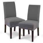 4Home Husă multielastică 4Home Comfort pentru scaun, gri, 40 - 50 cm, set 2 buc