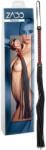 ZADO - hosszú bőr korbács (fekete) - sexshopcenter