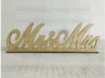  Fa "Mr & Mrs" írott felirat talppal 30 cm (18-3901)
