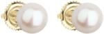 Pavona Cercei din aur cu șurub și perle de râu albe 921004.1