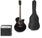 Max Music Set chitară acustică electrică + amplificator 40W + geantă de transport, negru, MAX Showkit (173.170)