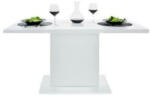 Fortrade Lavina 2 étkezőasztal, magasfényű fehér - sprintbutor