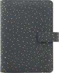FILOFAX Kalendárium, gyűrűs, betétlapokkal, personal méret, FILOFAX, Confetti, fekete (NFX028722) (FX-028722)
