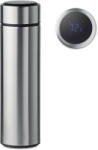 EVERESTUS Termos 450 ml, cu termometru led si infuzor de ceai, Everestus, 20IAN517, Otel, Argintiu (EVE01-MO9796-16)