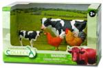 CollectA Set de 4 figurine pictate manual Ferma 1 89263 (COL89263LOB) - ookee Figurina