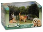 CollectA Set de 4 figurine pictate manual Caini si Pisici (COL89142LOB) Figurina