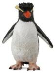 CollectA Figurina Pinguin Rockhopper Collecta, 4 x 5 cm, marimea S, plastic cauciucat, 3 ani+, Negru/Alb (COL88588S) Figurina
