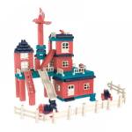  Set constructie casa si curte, 251 piese, multicolor 103239