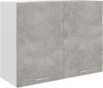 vidaXL Dulap suspendat, gri beton, 80 x 31 x 60 cm, PAL (801280)