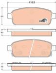 QWP set placute frana, frana disc QWP WBP1001 (WBP1001)