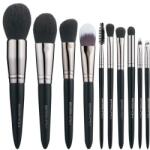 Eigshow Beauty Set pensule pentru machiaj, 10 buc. - Eigshow Beauty Light Gun Black Brush Kit 10 buc