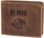 GreenDeed autó mintás barna férfi bőr pénztárca (OFFR1021 BROWN)