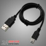 mobilNET Töltő kábel mini USB/USB, 2A, čierny