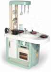 Smoby Bucătărie cu sunete Cherry Kitchen Green Smoby cu masă de luat masa, cuptor și frigider, cu 25 de accesorii (SM310911) Bucatarie copii