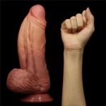 Lovetoy 10 Dual-layered Silicone Nature Cock Brown_B0O50_3 Dildo