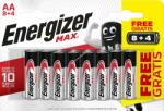 Energizer MAX AA ceruza elem E91 mignon 8+4db/csomag