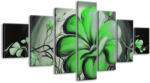 Gario Kézzel festett kép Zöld élo szépség - 7 részes Méret: 210 x 100 cm