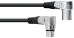 Omnitronic XLR cable 3pin 1.5m 90° bk (30220630)