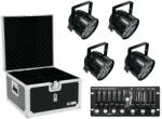  EUROLITE Set 4x LED PAR-56 HCL bk + Case + Controller (20000411) - showtechpro