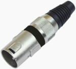 Omnitronic XLR plug 3pin bk 10x (30200089)