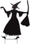 Europalms Silhouette Metal Witch with Broom, 140cm (83505101)