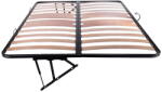 Confort Metal Somiera rabatabila supraponderali, cu lamele late pe mijloc 200 x 140 cm