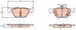 TRW set placute frana, frana disc TRW GDB3639 (GDB3639)