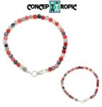  Bratara Agata Roz Diametru 58 mm - Zodia Gemeni - Rotunda Fatetata - 4x4 mm - 1 Buc