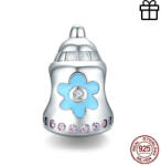 GALAS Talisman din argint 925 Baby Cute Enamel Baby s Bottle (SCC1540)