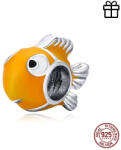 GALAS Talisman din argint 925 Yellow Enamel Clownfish (BSC206)