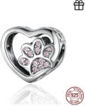 GALAS Talisman din argint 925 Paw Footprints Heart (SCC1191)