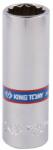 KING TONY 1/4" kézi hosszú dugókulcsfej 14mm 12* (223014M)