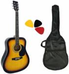 HobaX Акустична китара с метални струни Hobax HAG-110 SB +2 аксесоара - калъф и перца (10522500)