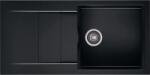 AXIS KITCHEN CASCADA 100 gránit mosogató, szifonnal, fekete, beépíthető (AX-1804)