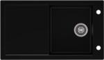 AXIS KITCHEN TRAMONTANA gránit mosogató automata dugóemelő, szifonnal, fekete, beépíthető (AX-1704)