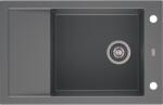 AXIS KITCHEN A-POINT 40 gránit mosogató automata dugóemelő, szifonnal, szürke, beépíthető (AX-1302)