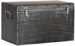 LABEL51 Cutie de depozitare Vintage, negru antichizat, 40x20x25 cm, M GS-12.043 (436658)